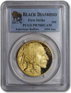2012 W American Gold Buffalo Proof (1 oz) $50   PCGS PR70DCAM   First 