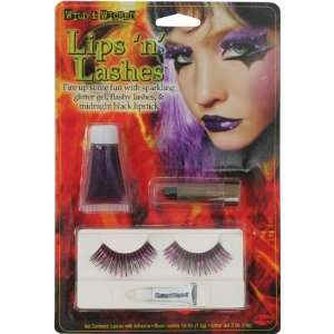  Purple Lipstick Eyelash Costume Make Up Kit Toys & Games