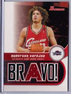 2005 06 Bowman Bravo Relics Anderson Varejao Jersey Cavaliers  