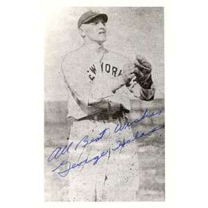  George Halas Autographed Post Card: Sports & Outdoors