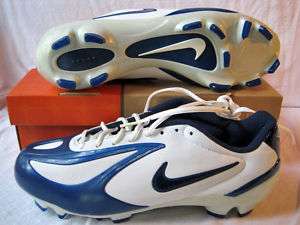 Nike vapor jet TD football shoes cleats white blue 15  
