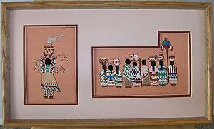   STITCH PICTURE SOUTHWEST NATIVE AMERICANS with POTS & BASKETS  