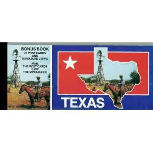  POSTCARD       TEXAS 20 POSTCARD BOOKLET AND MINIS 
