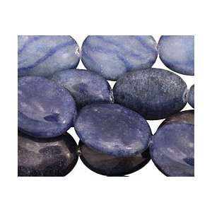  Blue Water Jasper Beads Flat Oval 20x15mm Arts, Crafts 