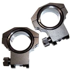 (2) 30Mm High Rise Rifle Scope Rings With 1  Inserts 