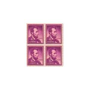  Abraham Lincoln Set of 4 X 4 Cent Us Postage Stamps Scot 