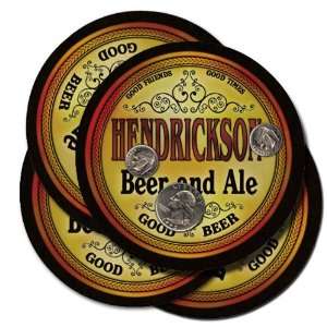  HENDRICKSON Family Name Brand Beer & Ale Coasters 