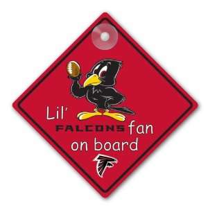  Atlanta Falcons NFL Lil Fan on Board Sign: Sports 