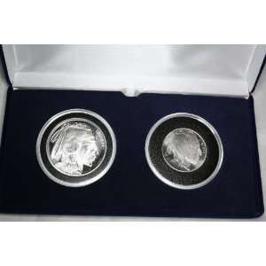  New Buffalo/Indian Silver Bullion Coins   1.5 Troy Oz 