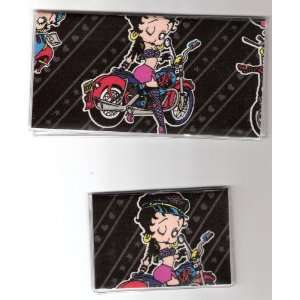   Debit Set Made with Betty Boop Motorcycle Mama Fabric 