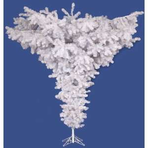   95 Crystal White Christmas Upside Down Tree, Unlit: Home & Kitchen