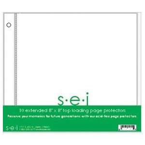   Postbound Page Protectors 8X8 10/Pkg Top Loading