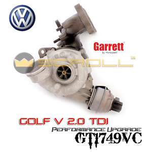 Audi A3 2.0 TDI Garrett GT1749VC Turbo+charger Upgrade 125Kw BMP+BVD 
