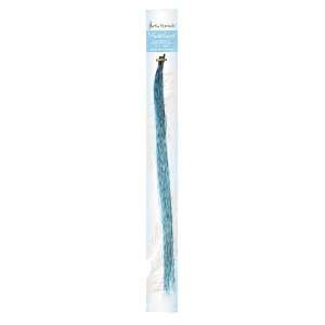 Satin Strands I Feather Synthetic Hair Teal: Beauty