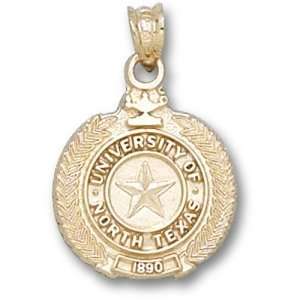  University of North Texas Seal Pendant (Gold Plated 