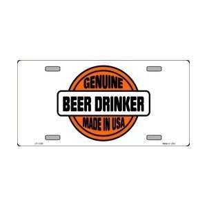  Genuine Beer Drinker Made in USA License Plate Plates Tag 