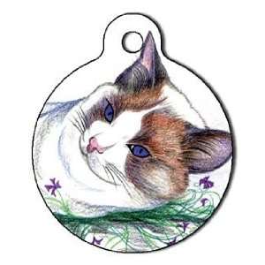   Cat Sketch Pet ID Tag for Dogs and Cats   Dog Tag Art