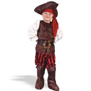 Lets Party By FunWorld Boy High Seas Buccaneer Toddler Costume / Brown 