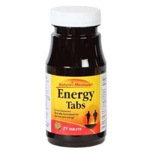    Natures Measure Energy Tabs, 21 ct