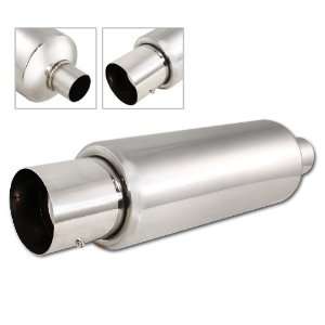  Universal 4.0 N1 Style Tip Stainless Steel Muffler with 2 