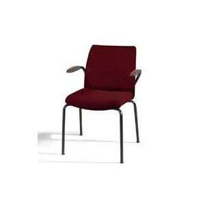  Nuance Guest Chair with Tensile Fabric Back, Burgundy 