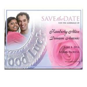  25 Save the Date Cards   Lucky Rose Blue