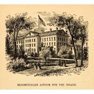  1872 Bloomingdale Insane Asylum Columbia University NYC 