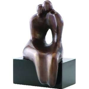  Lovers Talk Bronze Finish Sculpture
