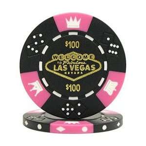   Quality Fabulous Las Vegas Tri Color Triple Crown 11.5g Poker Chips