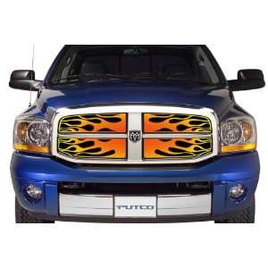   89316 Flaming Inferno 4   Color Stainless Steel Grille: Automotive