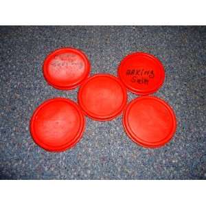  Tupperware Modular Mates Rounds Seals x5 Red Everything 