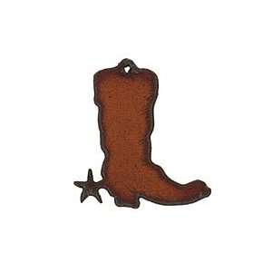  The Lipstick Ranch Rusted Iron Cowboy Boot 40x44mm Charms 
