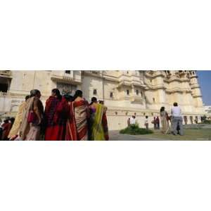  Tourists Standing near a Palace, Udaipur City Palace, Udaipur 