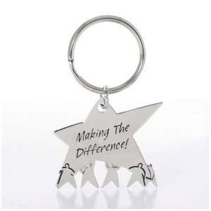  Nickel Finish Key Chain   Team Star Making the Difference 