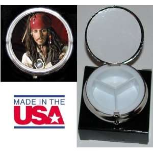 Johnny Depp Captain Jack Sparrow Pill Box with Pouch and 