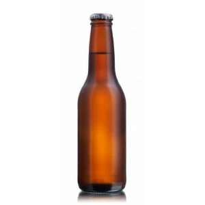  Non glossy Brown Beer Bottle   Peel and Stick Wall Decal 