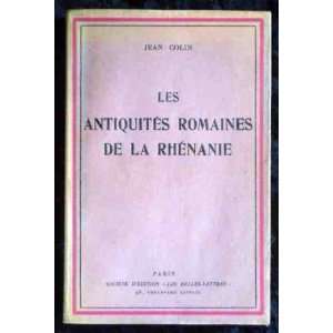  de la Rhenanie. (  Les Cahiers Rhenans, VI) . Jean Colin Books
