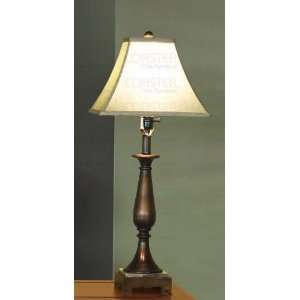 Table Lamp with Poly Base in Dark Bronze Finish