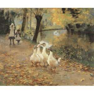     Sir John Lavery   24 x 20 inches   The Goose Girls
