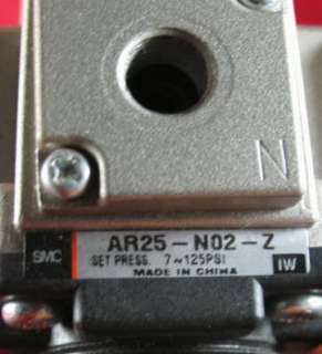 AR 25 N02 Z SMC Valve 7 125lb Air Pneumatic Regulator  