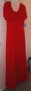 NWT Sht Sleeve Red Evening/Prom/Bridesmaid Dress 15/16  