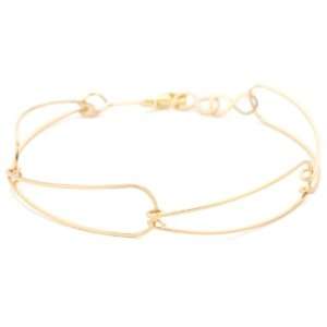    By Boe Long Tear Wire Link Bracelet 14k Gold Filled Jewelry