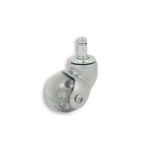 Cool Casters   Ball Wheel, Chair Caster, Clear / Grey Wheel, Satin 