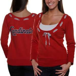   Cardinals Ladies Sunny Sweatshirt   Red (Medium)