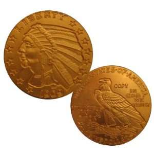   1909 O $5 Indian Head Half Eagle Gold Replica Coins: Everything Else