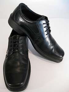   BLACK LEATHER OXFORD LACE UP SHOES WITH ARCH SUPPORT SIZE EU 41  