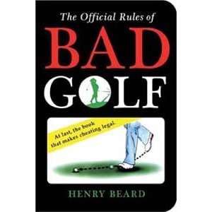  The Official Rules Of Bad Golf   Golf Book: Sports 