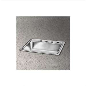 Bundle 71 15 x 17.5 Pacemaker Single Bowl Sink Faucet Hole Options 