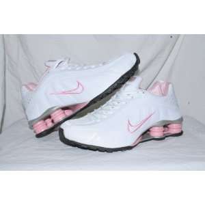 Nike Shox R4 White/Pink/Grey Women Size 6.5