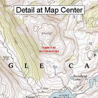 USGS Topographic Quadrangle Map   Eagle Cap, Oregon 